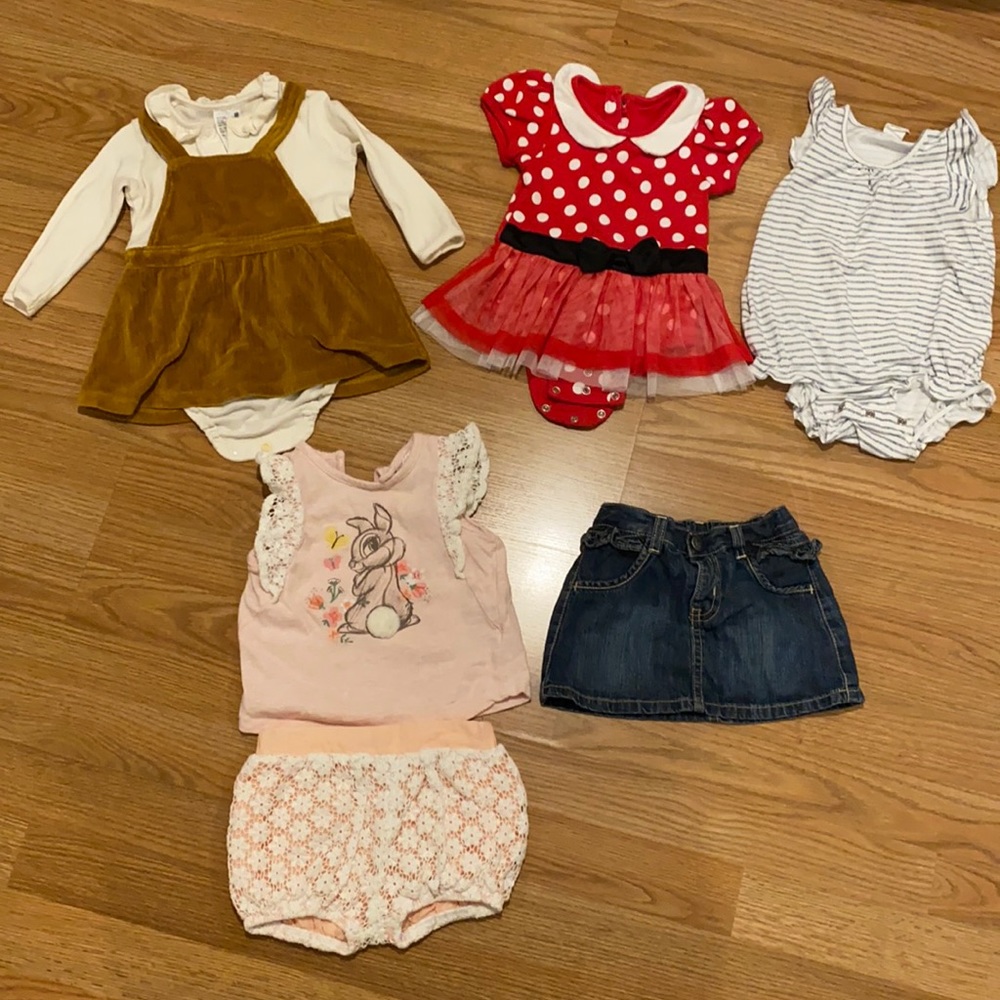 Baby girl 12-18M 5 pieces clothes bundle